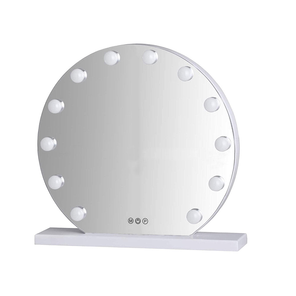 Makeup mirror with LED lighting