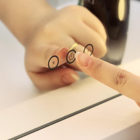 Makeup mirror with LED lighting